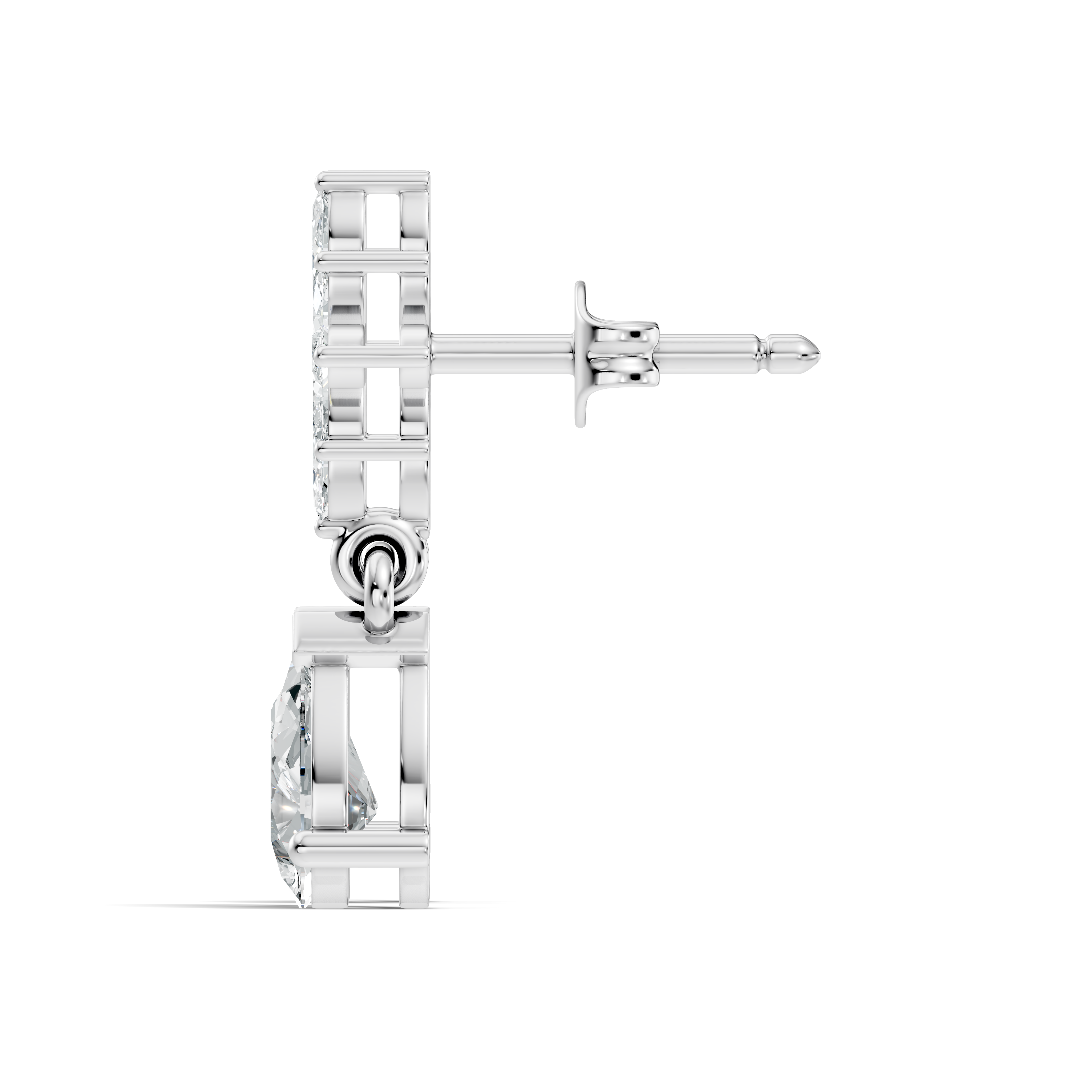 Sylvara Drop Lab-Grown Diamond Earrings in 925 sterling silver - 1.35 CTW - GJSER-18-925-LAB