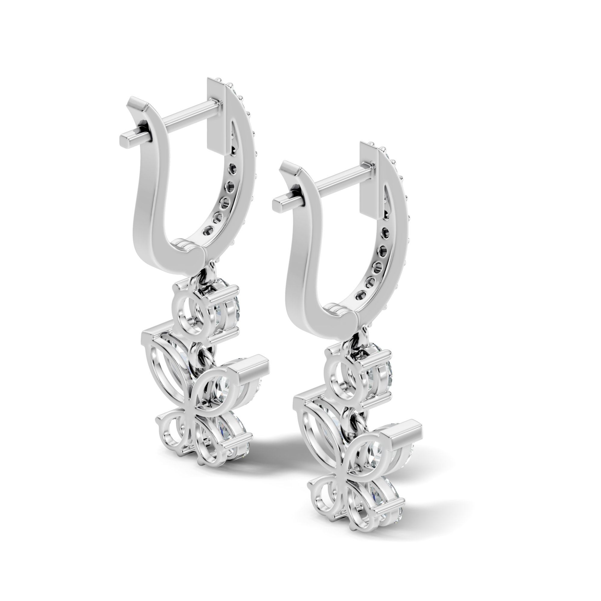 Lunara Bloom Lab-Grown Diamond Earrings - 1.848 CTW - KJLP-ER-20003-S925-LG