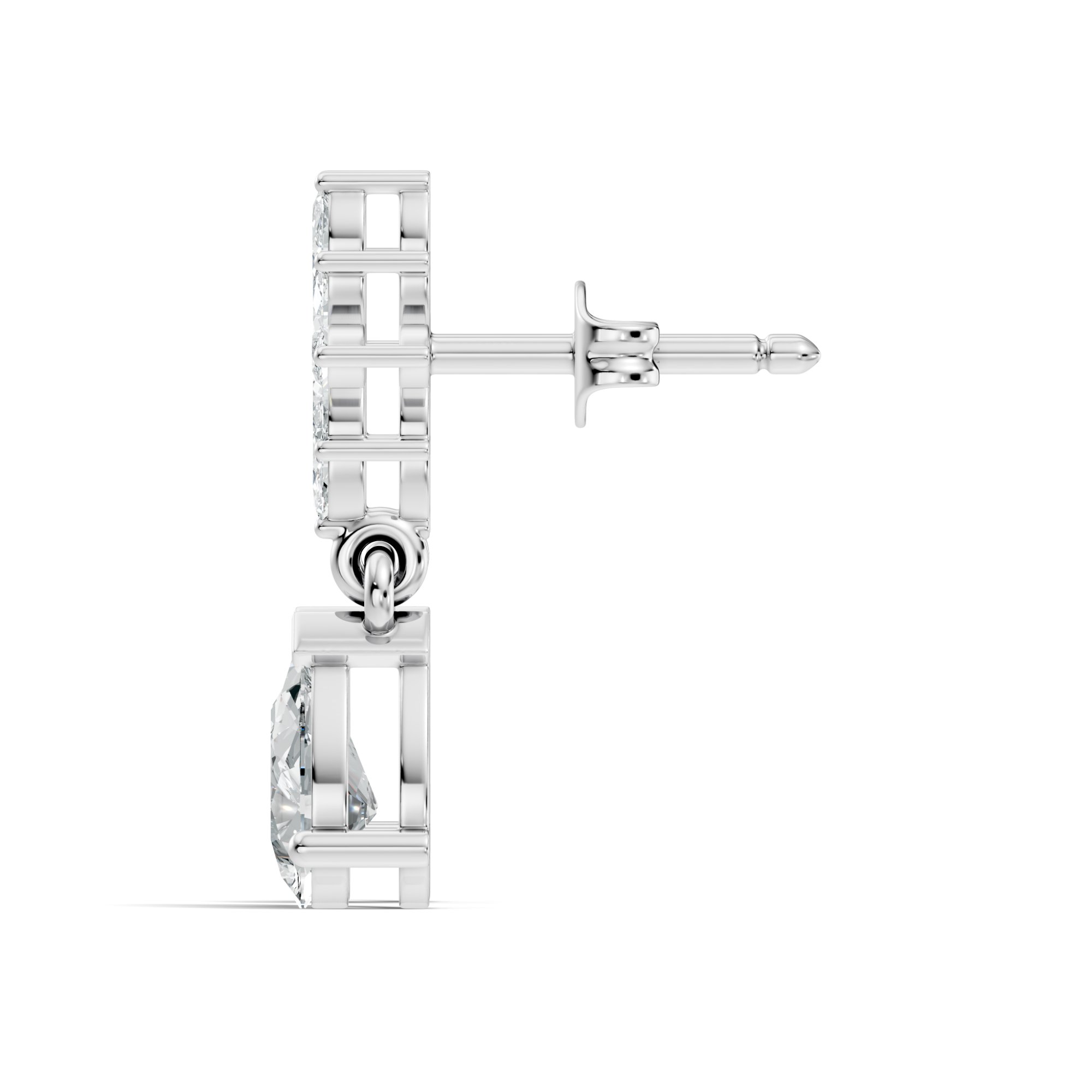 Sylvara Drop Lab-Grown Diamond Earrings - 1.35 CTW - KJLP-ER-20004-S925-LG