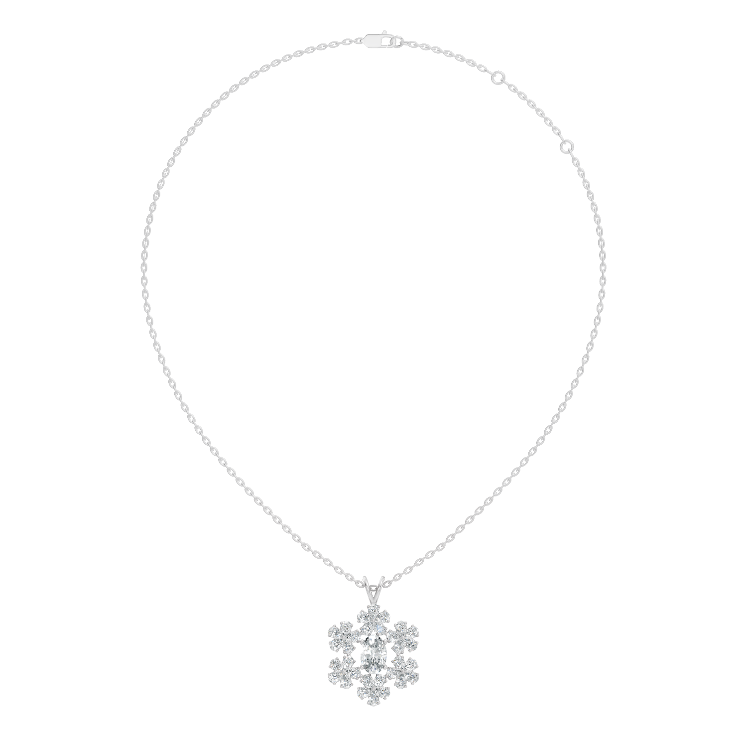 Lysandra Garden Lab-Grown Diamond Pendant - 1.94 CTW - KJLP-NK-30004-S925-LG