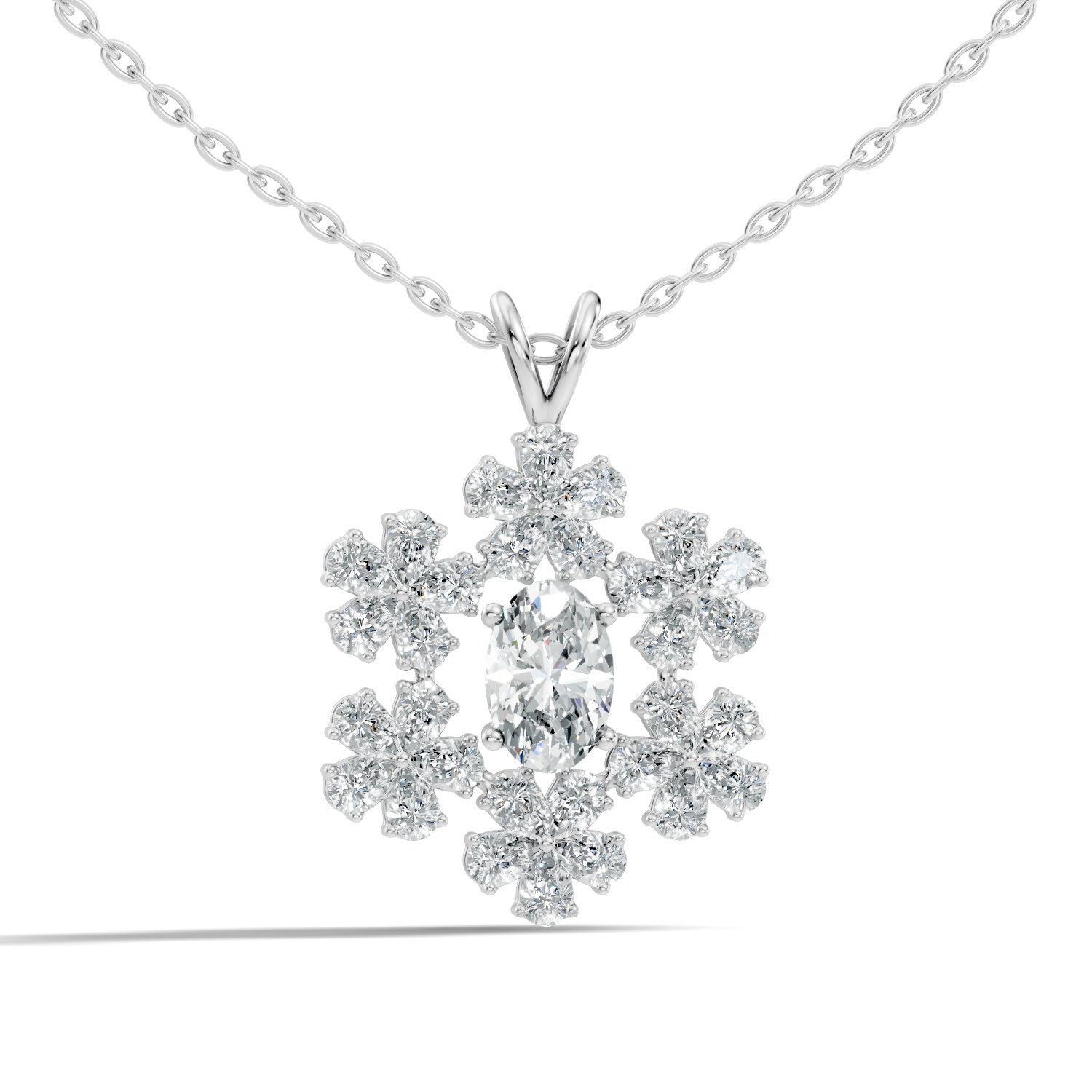 Lysandra Garden Lab-Grown Diamond Pendant - 1.94 CTW - KJLP-NK-30004-S925-LG