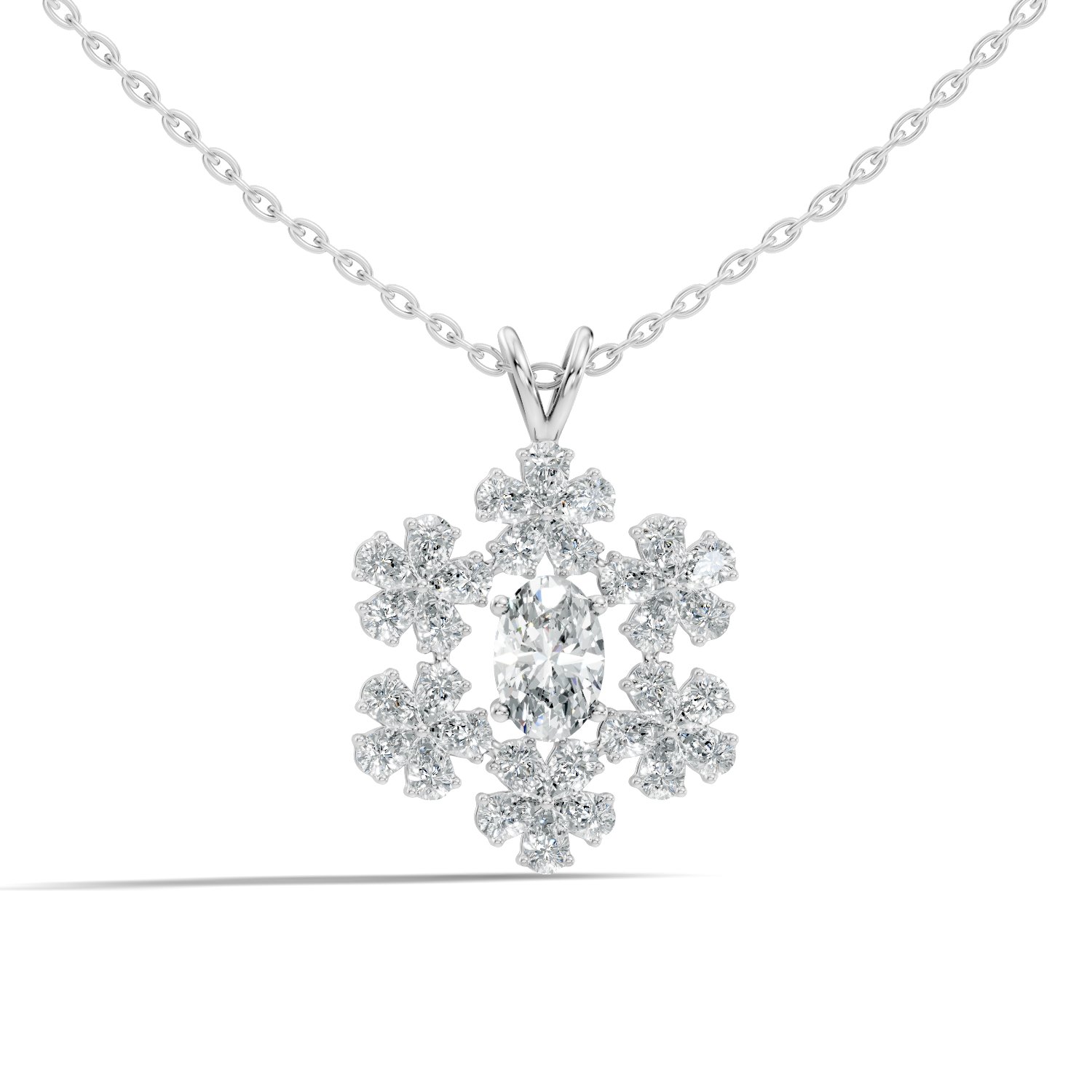 Lysandra Garden Lab-Grown Diamond Pendant - 1.94 CTW - KJLP-NK-30004-S925-LG