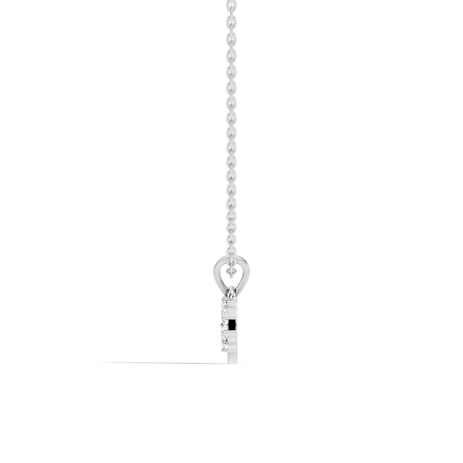 Amora Clover Lab-Grown Diamond Pendant - 0.38 CTW - KJLP-NK-30001-S925-LG