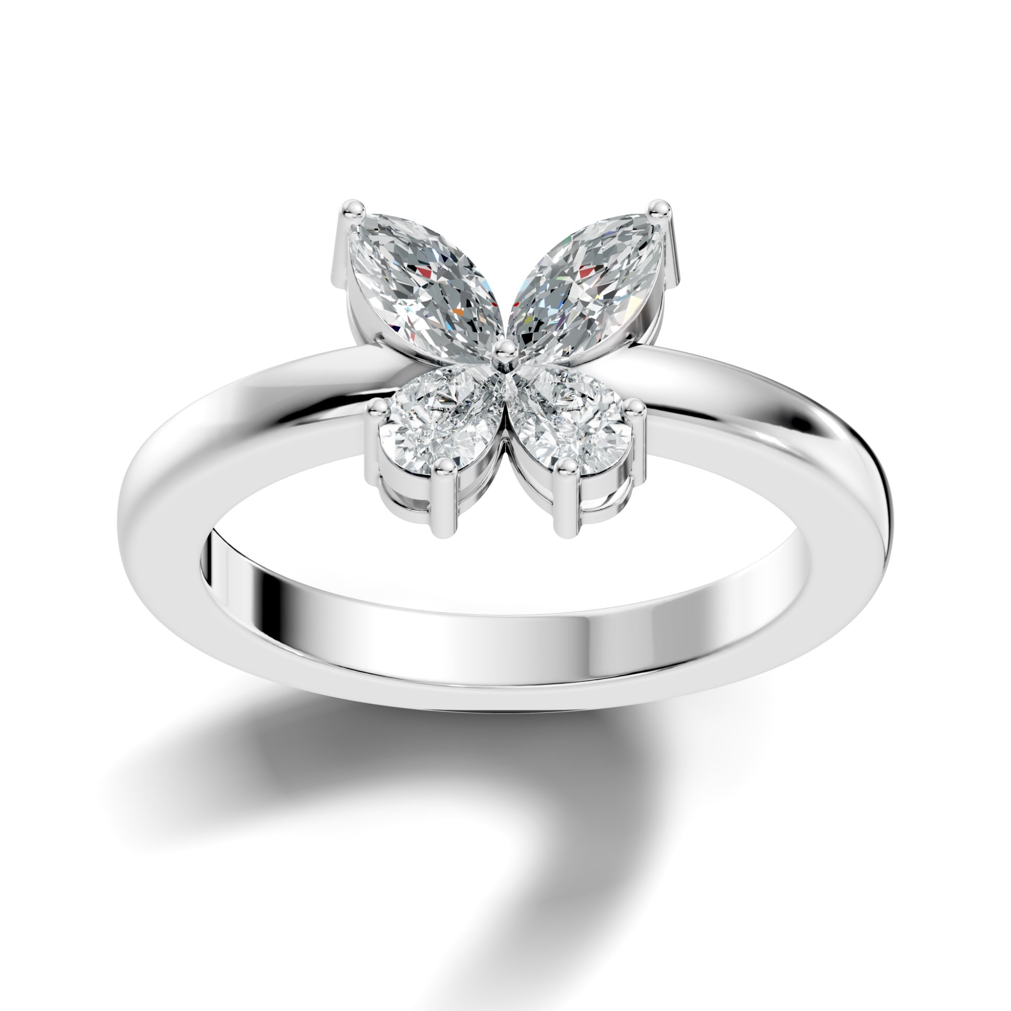 Elara Trio Lab-Grown Diamond Ring - 0.64 CTW - KJLP-RG-10003-S925-LG