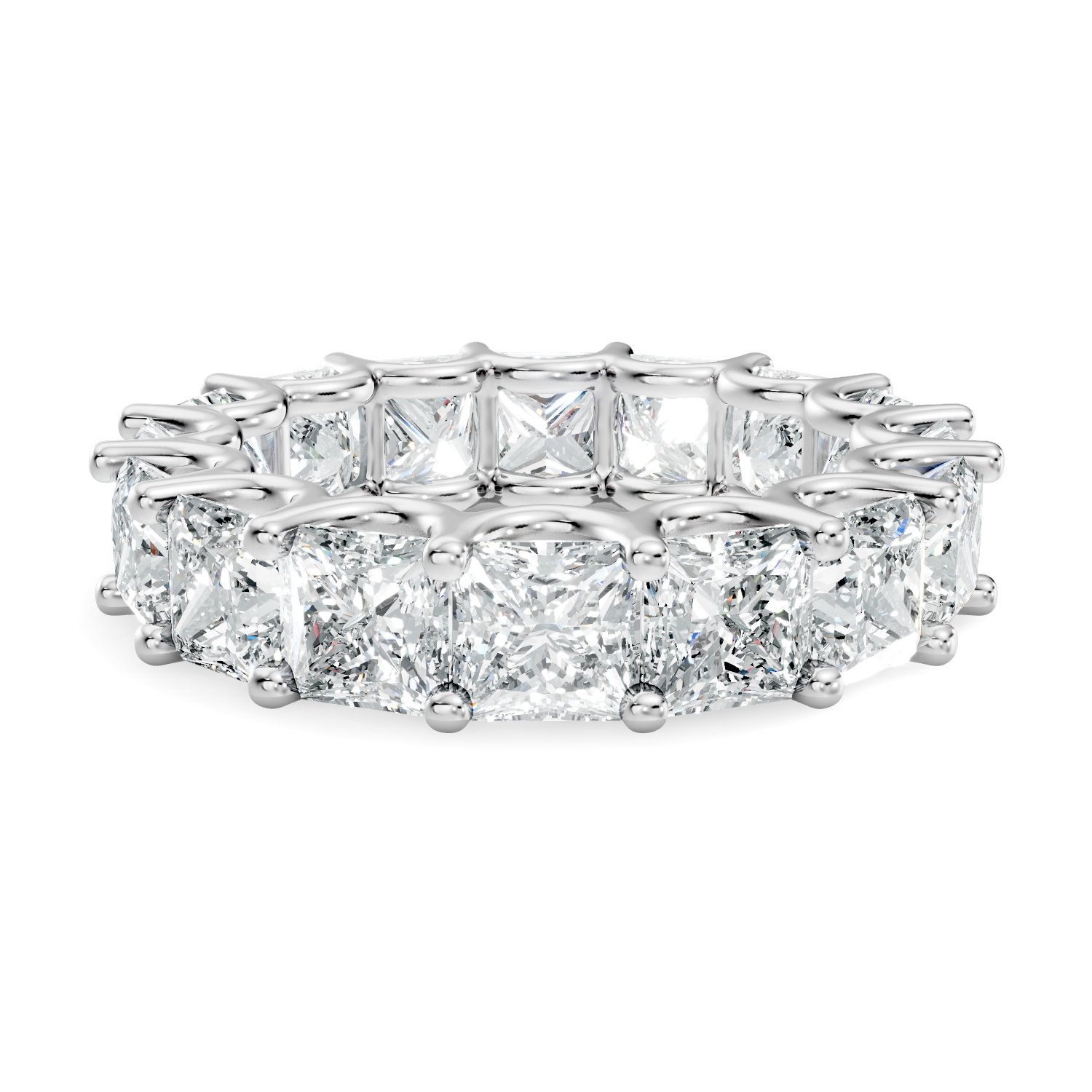 Regalia Crown Princess Lab-Grown Diamond Full Eternity Ring - KJLP-RG-10004-S925-LG
