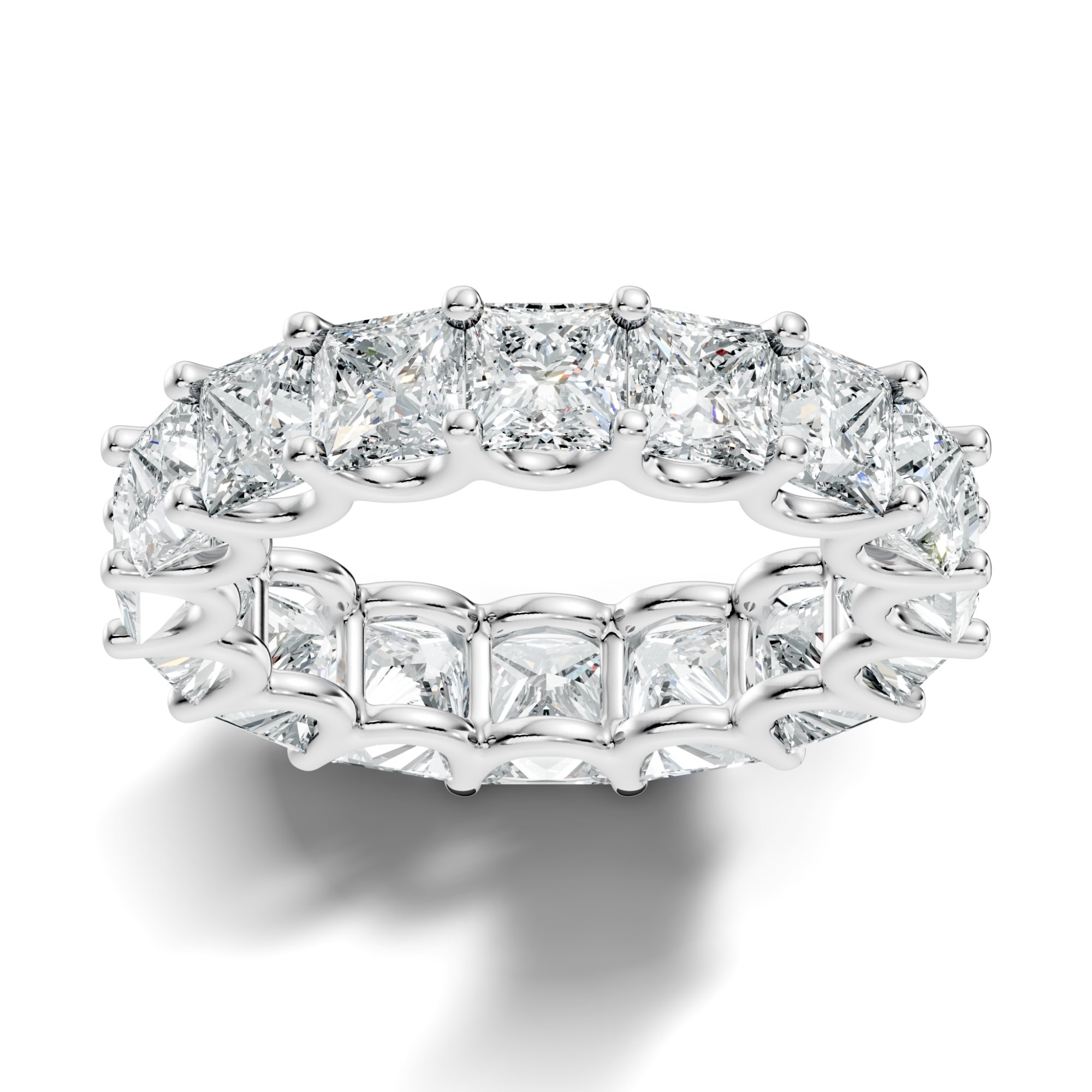 Regalia Crown Princess Lab-Grown Diamond Full Eternity Ring - KJLP-RG-10004-S925-LG