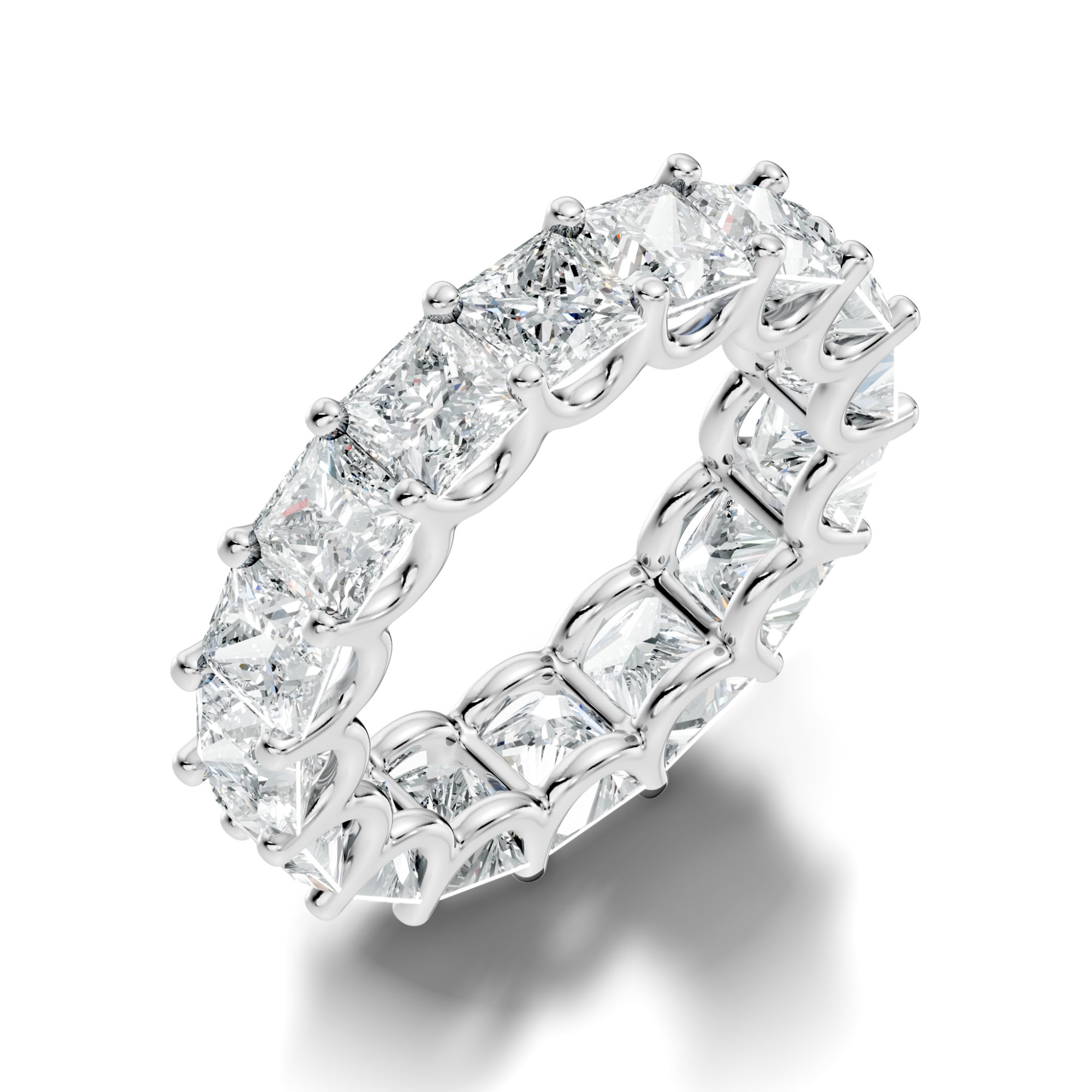 Regalia Crown Princess Lab-Grown Diamond Full Eternity Ring - KJLP-RG-10004-S925-LG